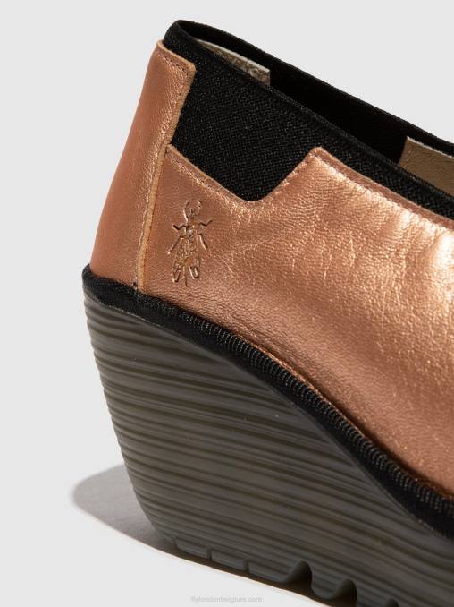 blozen goud Fly London vrouwen instapschoenen yoza438 V2B0628