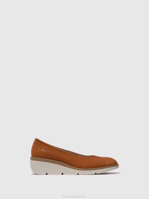 bruinen Fly London vrouwen instapschoenen numa570 V2B0634
