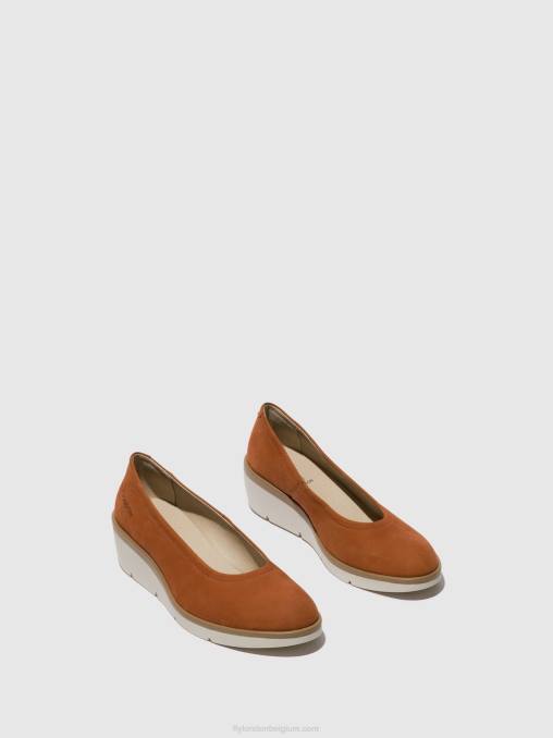 bruinen Fly London vrouwen instapschoenen numa570 V2B0634