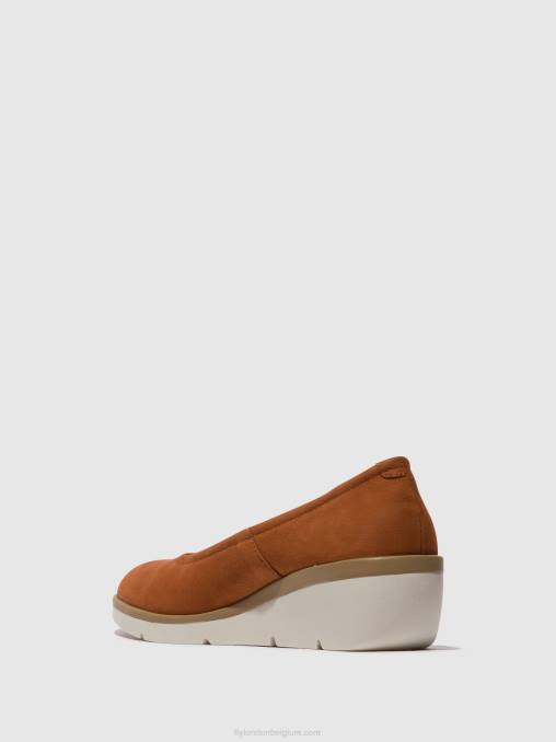 bruinen Fly London vrouwen instapschoenen numa570 V2B0634