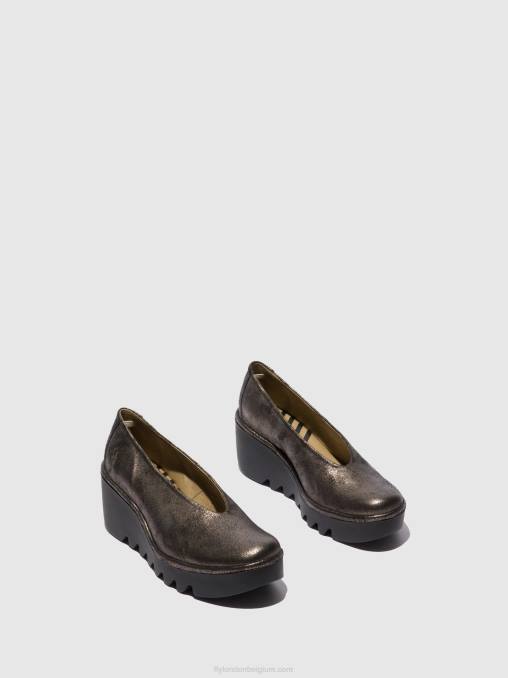 koel grafiet Fly London vrouwen instapschoenen beso246 V2B0695
