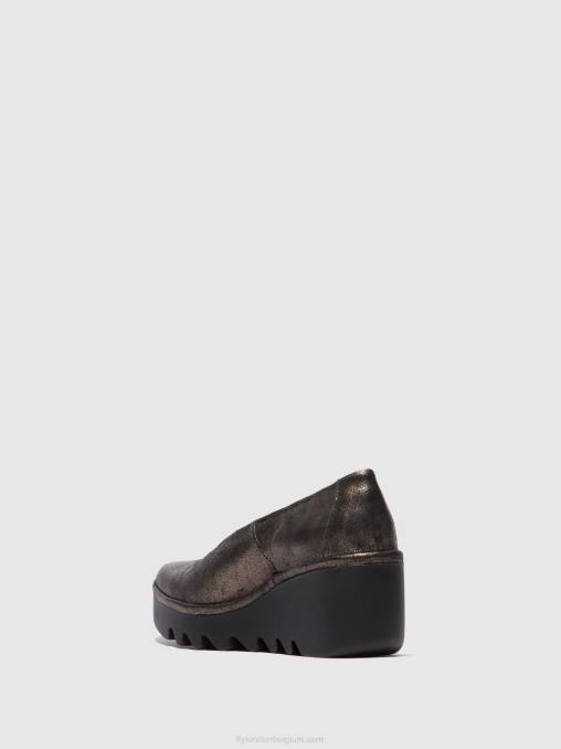 koel grafiet Fly London vrouwen instapschoenen beso246 V2B0695