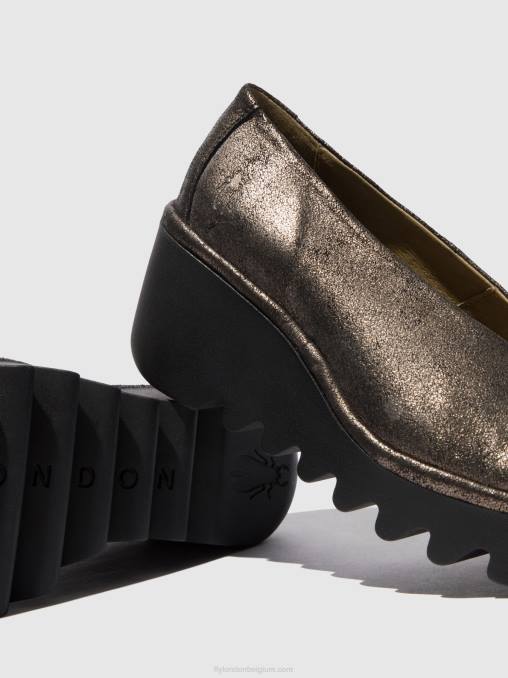 koel grafiet Fly London vrouwen instapschoenen beso246 V2B0695