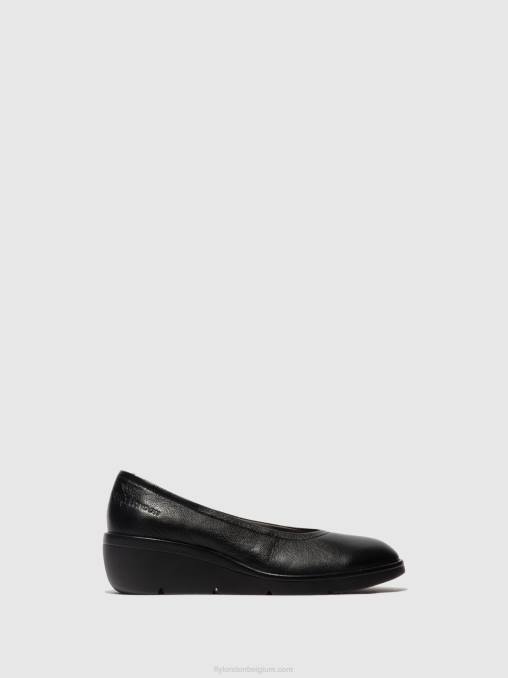mousse zwart Fly London vrouwen instapschoenen numa570 V2B0618