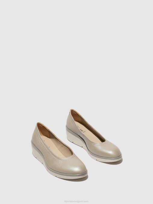 zilver Fly London vrouwen instapschoenen numa570 V2B0633