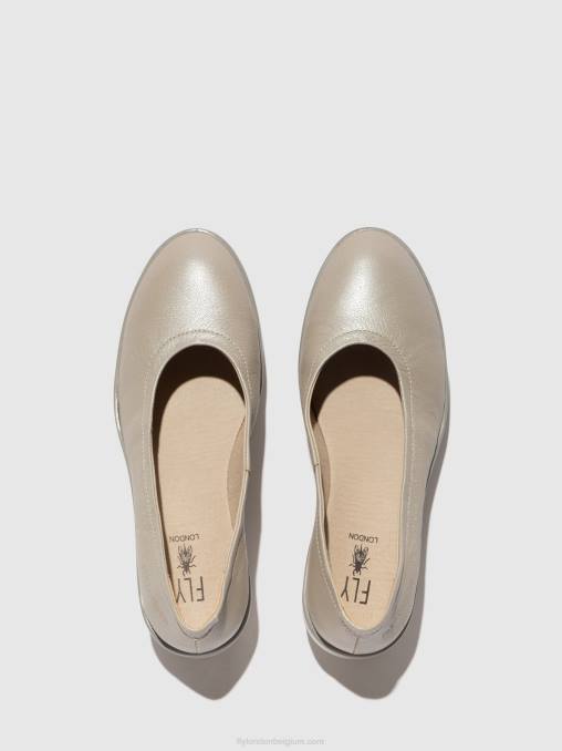 zilver Fly London vrouwen instapschoenen numa570 V2B0633