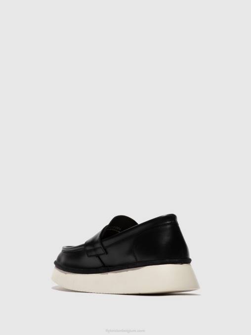 zwart Fly London vrouwen instapschoenen coaf418 V2B0637