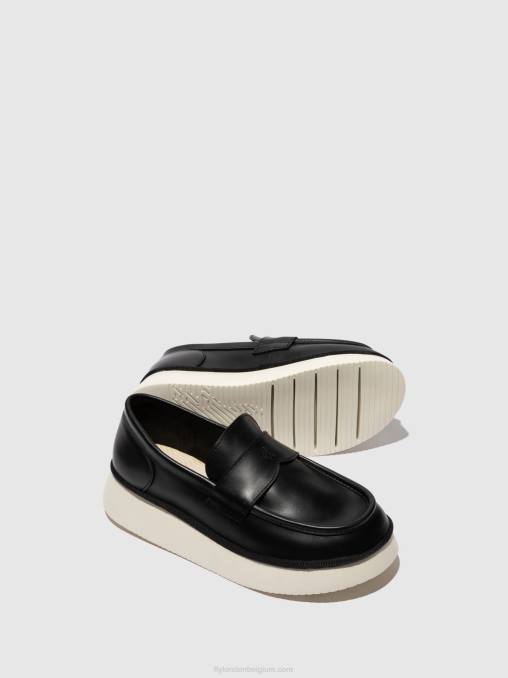 zwart Fly London vrouwen instapschoenen coaf418 V2B0637