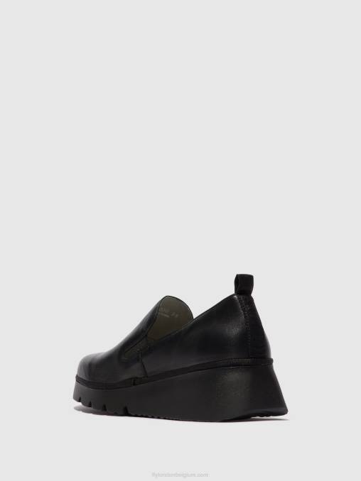 zwart Fly London vrouwen instapschoenen pece406 V2B0664