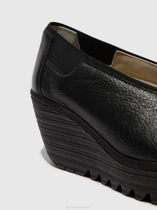 zwart Fly London vrouwen instapschoenen yoza438 V2B0630