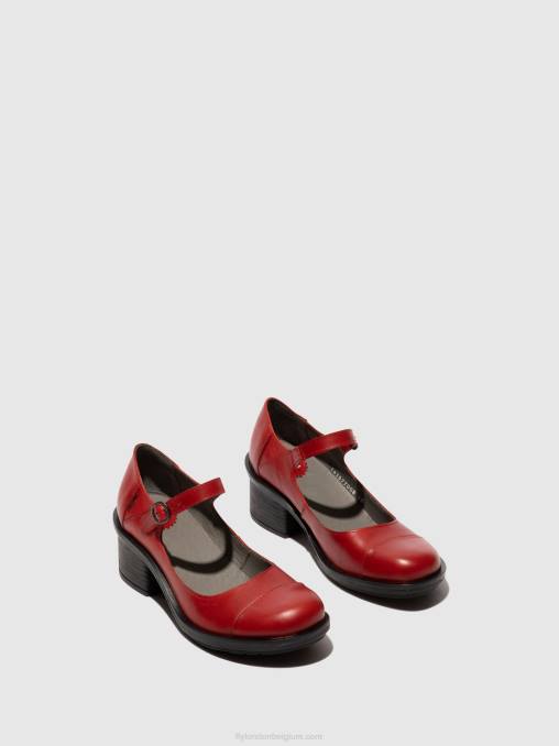 rood Fly London vrouwen mary jane schoenen cody877 V2B0650