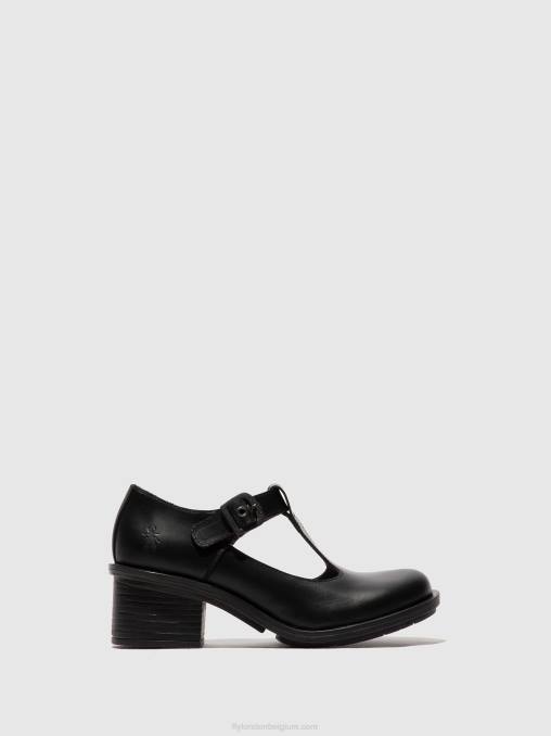zwart Fly London vrouwen mary jane schoenen cady180 V2B0622