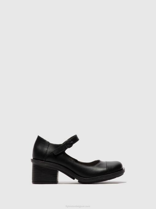 zwart Fly London vrouwen mary jane schoenen cody877 V2B0647
