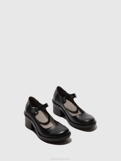 zwart Fly London vrouwen mary jane schoenen cody877 V2B0647