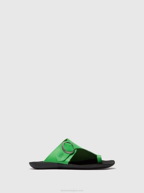 avocado Fly London vrouwen muiltjes met open teen mica758 V2B0369