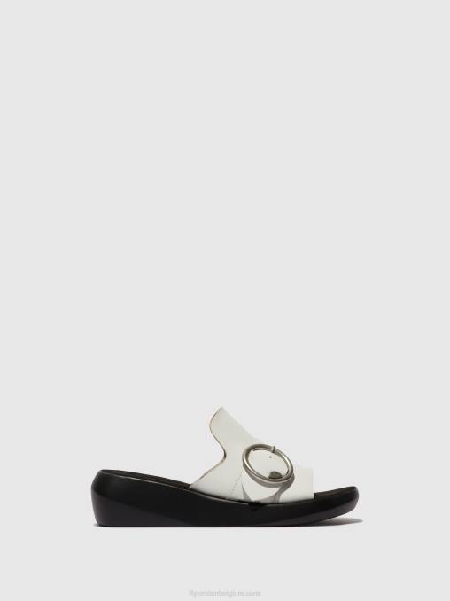 gebroken wit Fly London vrouwen Muiltjes met gesp beyd925 V2B0380