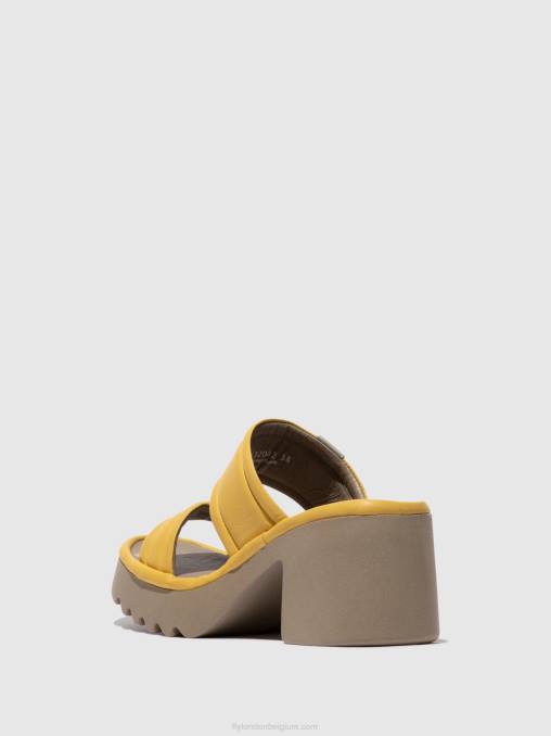geel Fly London vrouwen muilezels mava432 V2B0364