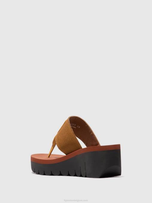 hommel/kameel (baksteen) Fly London vrouwen instappers yomu725 V2B0359