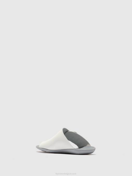 hoofdstel gebroken wit Fly London vrouwen muiltjes met open teen mica758 V2B0385