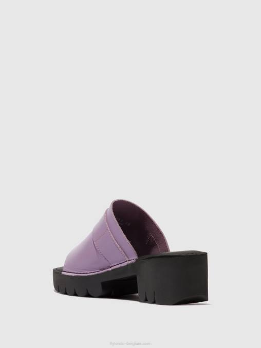 paars Fly London vrouwen Muilezels met gesp eple519 V2B0371