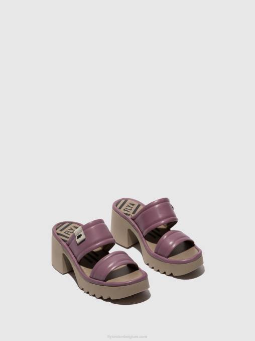 paars Fly London vrouwen muilezels mava432 V2B0363