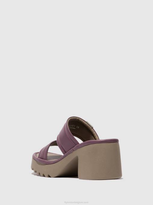 paars Fly London vrouwen muilezels mava432 V2B0363