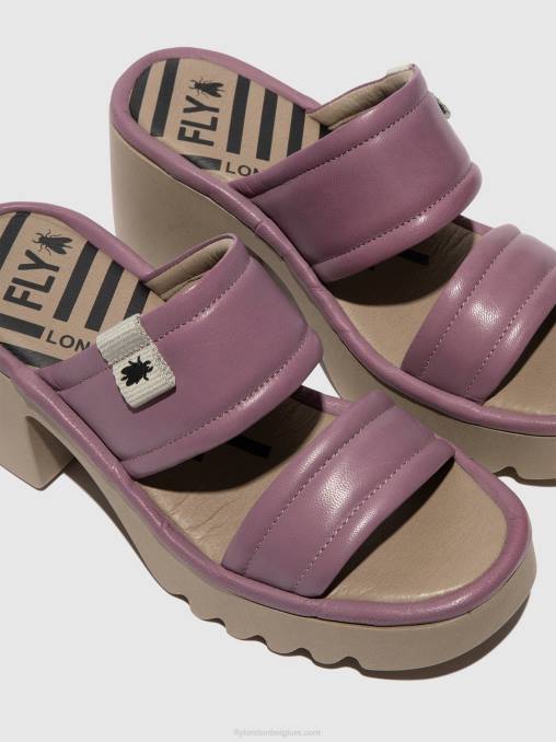 paars Fly London vrouwen muilezels mava432 V2B0363