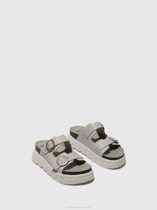 wolk Fly London vrouwen Muiltjes met gesp cide946 V2B0373