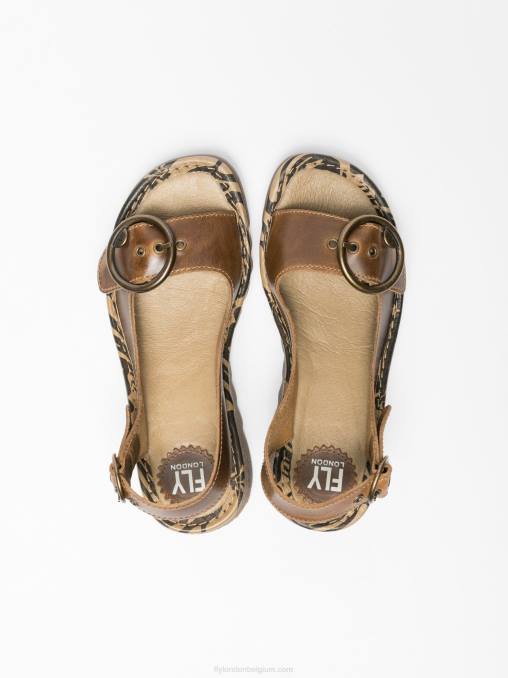 Peru Fly London vrouwen sandalen met gesp V2B0528