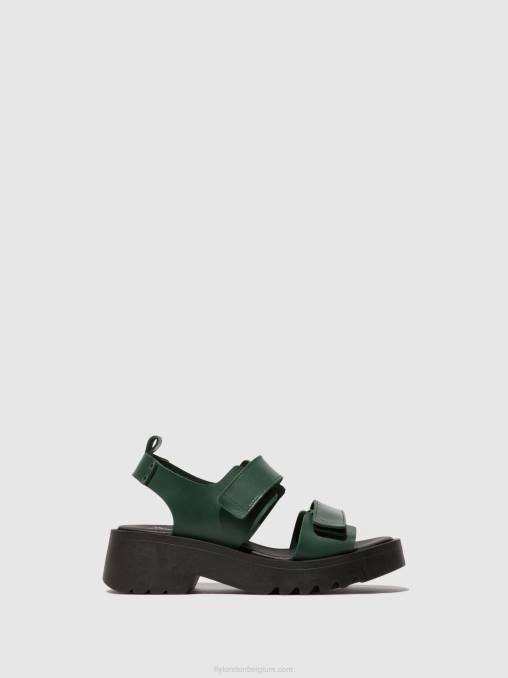 benzine Fly London vrouwen sandalen met klittenband meka857 V2B0392