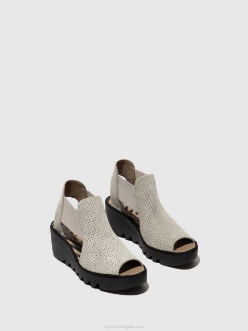 concreet Fly London vrouwen elastische sandalen biga412 V2B0480