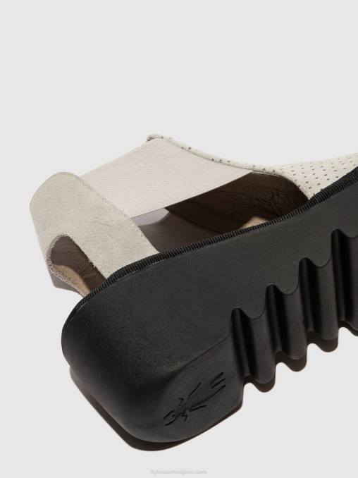 concreet Fly London vrouwen elastische sandalen biga412 V2B0480