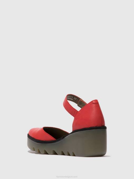 framboos Fly London vrouwen sandalen met enkelbandje biso305 V2B0513