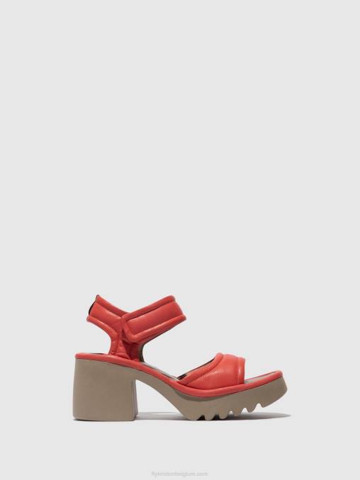 framboos Fly London vrouwen sandalen met klittenband mank433 V2B0402