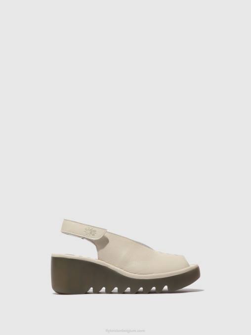 gebroken wit Fly London vrouwen slingback sandalen baye386 V2B0572