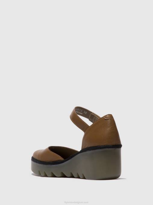 grond Fly London vrouwen sandalen met enkelbandje biso305 V2B0511
