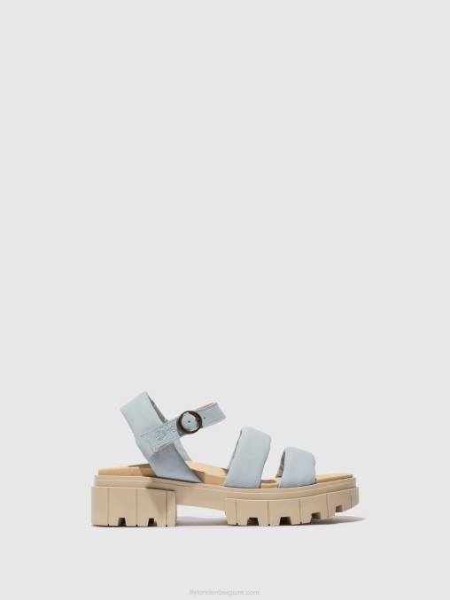 hemelsblauw Fly London vrouwen slingback sandalen jela864 V2B0544