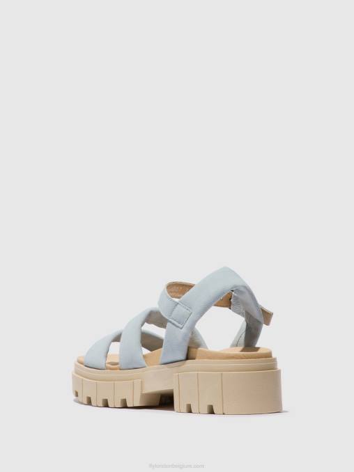 hemelsblauw Fly London vrouwen slingback sandalen jela864 V2B0544