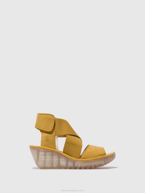 hommel Fly London vrouwen gekruiste sandalen yuba385 V2B0562
