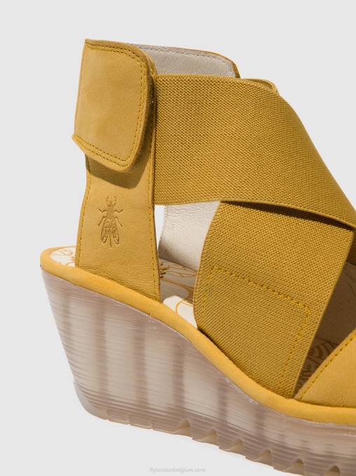 hommel Fly London vrouwen gekruiste sandalen yuba385 V2B0562