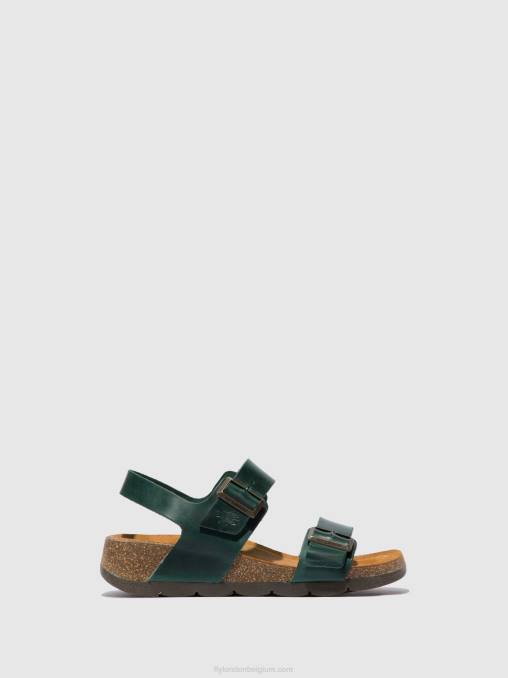 hoofdstel benzine Fly London vrouwen sandalen met gesp ceke722 V2B0605