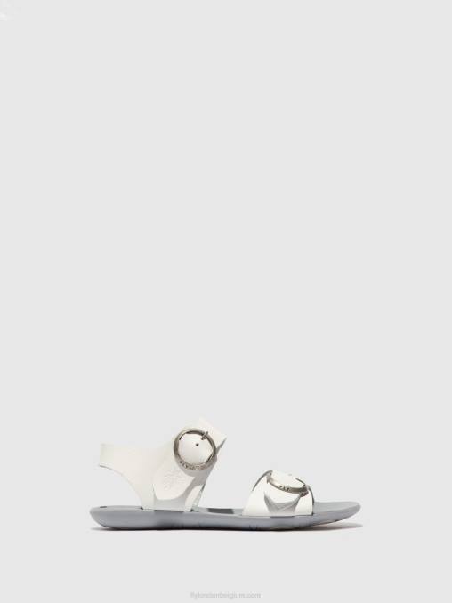 hoofdstel gebroken wit Fly London vrouwen sandalen met gesp masa757 V2B0596