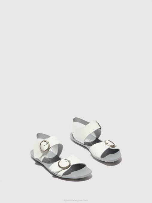 hoofdstel gebroken wit Fly London vrouwen sandalen met gesp masa757 V2B0596