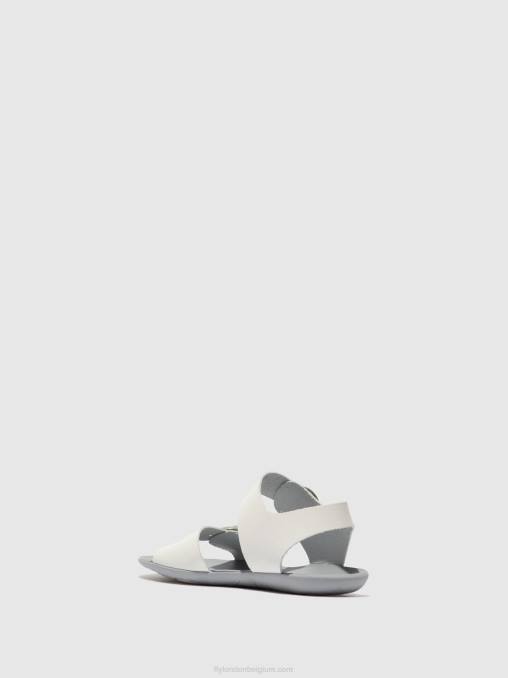 hoofdstel gebroken wit Fly London vrouwen sandalen met gesp masa757 V2B0596