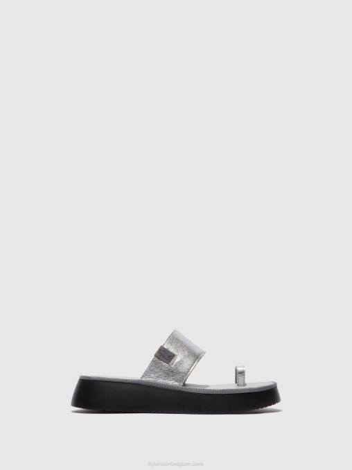 idra zilver Fly London vrouwen Sandalen met bandjes chev316 V2B0601