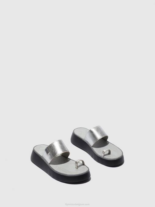 idra zilver Fly London vrouwen Sandalen met bandjes chev316 V2B0601