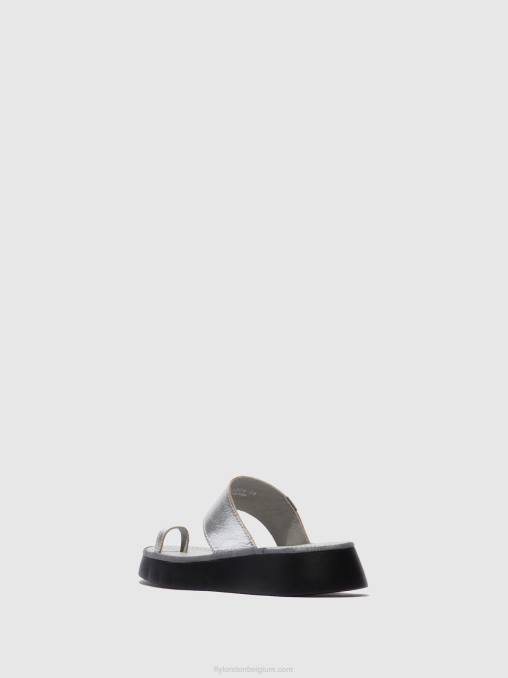 idra zilver Fly London vrouwen Sandalen met bandjes chev316 V2B0601