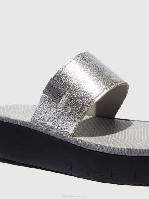 idra zilver Fly London vrouwen Sandalen met bandjes chev316 V2B0601