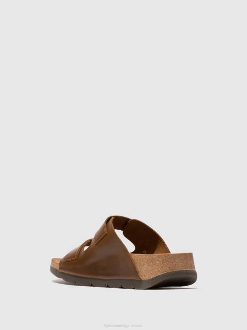 kameel Fly London vrouwen sandalen met gesp caja721 V2B0595