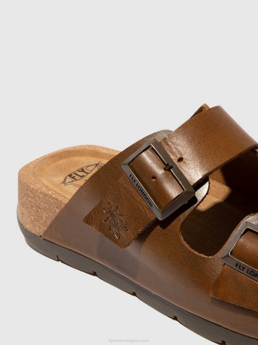 kameel Fly London vrouwen sandalen met gesp caja721 V2B0595